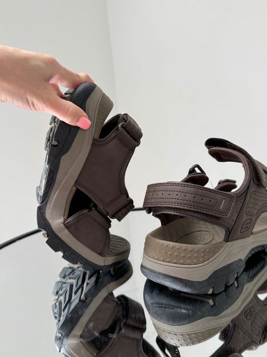 Мужские босоножки на липучках Skechers 39/41/42/45/46р