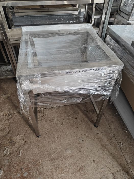 Ванна миюча одинарна/подвійна/ зі столом бу нержавіючі