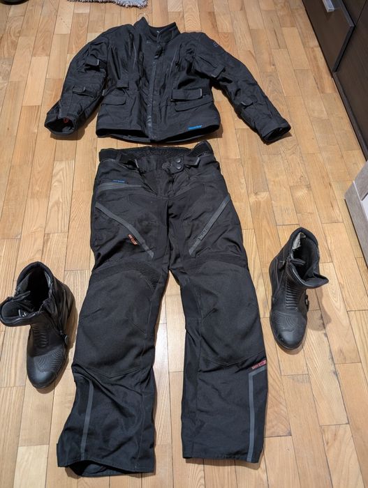 Spodnie kurtka buty motocyklowe komplet kobieta S strój motocyklowy