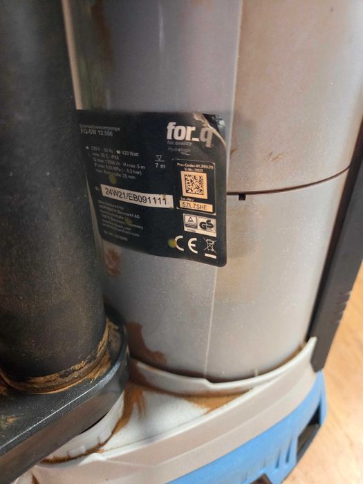 Pompa zanurzeniowa do brudnej FQ-SW 12500 L/H B8