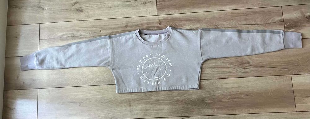 Kultowa Bluza Gymshark Legacy Fitness Cropped Sweater Light Grey Marl S 36 Dresowa Krótka Szara Oryginalna Vintage Pudelkowa Stan Idealny Reto