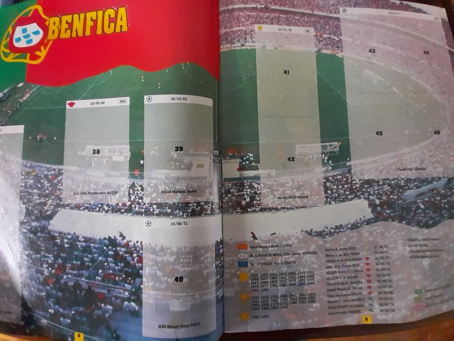 Caderneta Eurocups Stars Parade 94-95