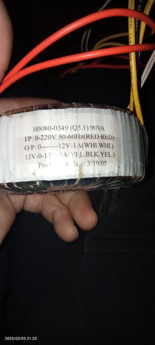 Transformator taraidalny