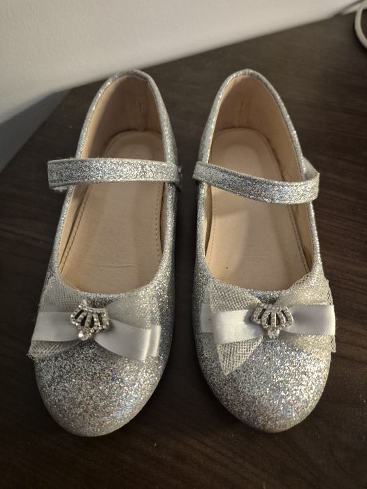 Baleriny dziewczęce Nelli Blu Silver