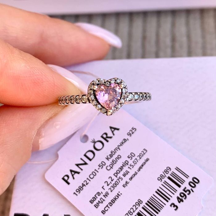 Каблучка Пандора оригінальне кольцо Pandora новая срібло Пандора