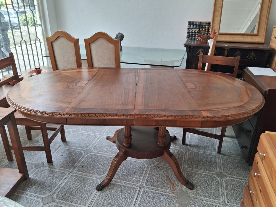 Mesa madeira extensível