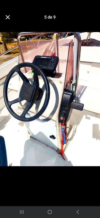 Conjunto barco fibramar com motor e atrelado matriculado