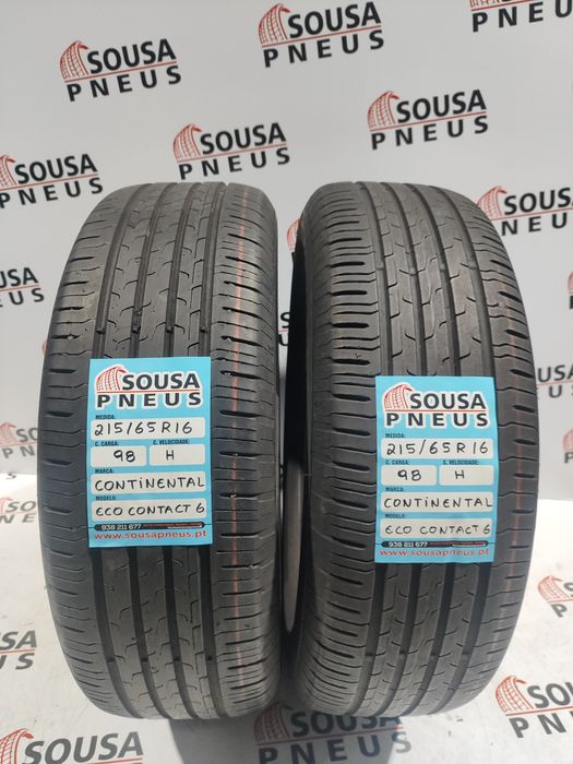2 pneus semi novos 215-65R16 Continental - Oferta dos Portes