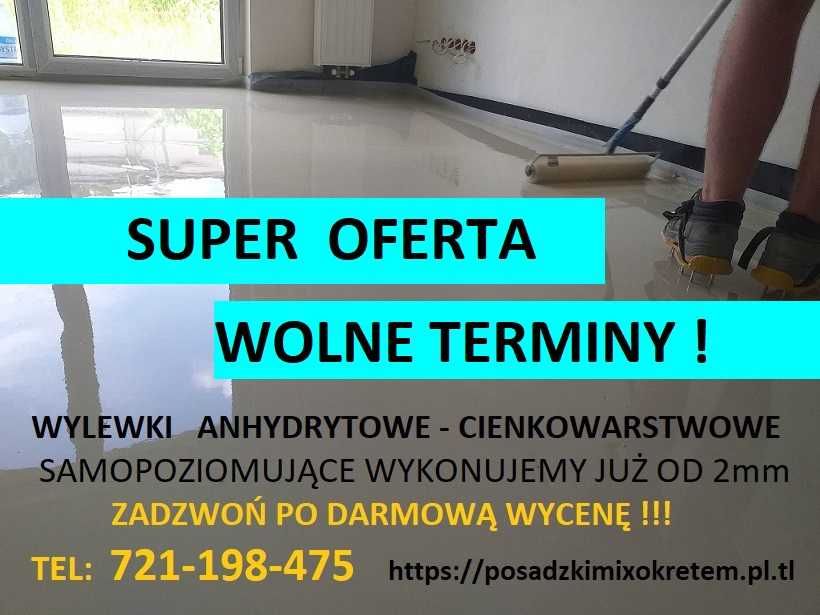 Posadzki Mixokretem/ wylewki betonowe/Anhydryt / kucie betonu /styrobeton / jastrych / posadzka samopoziomująca / wylewki na ogrzewanie podłogowe