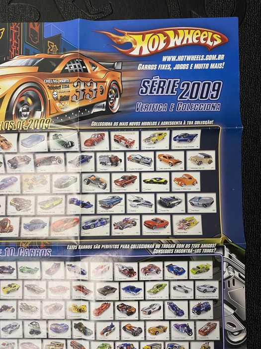 Poster A2 Coleção Hot Wheels 2009