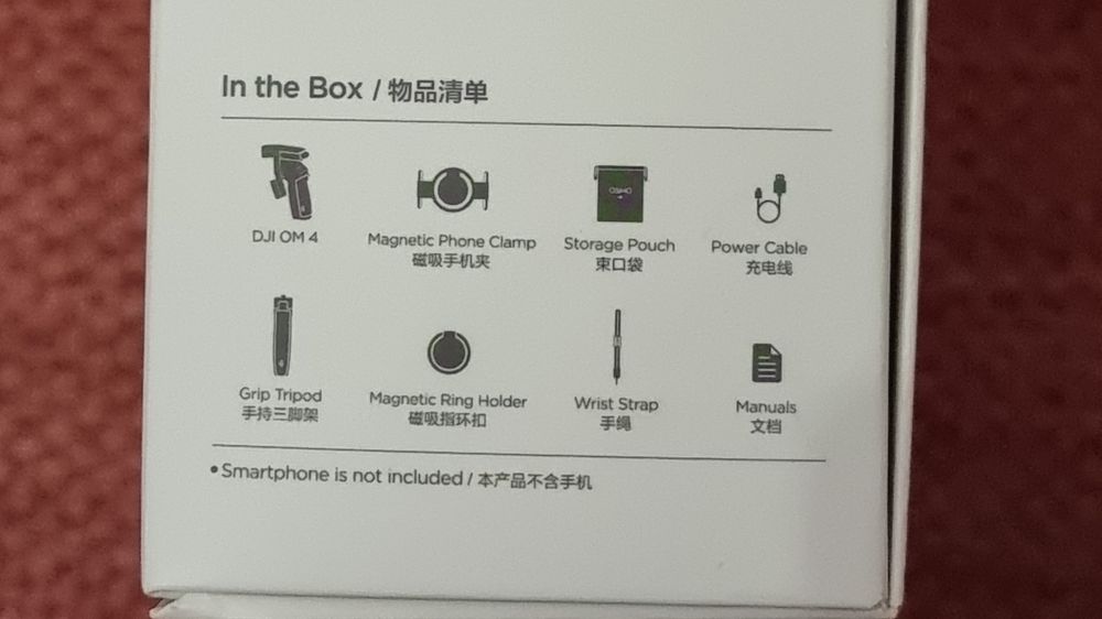 Estabilizador DJI OM 4 SE na CAIXA