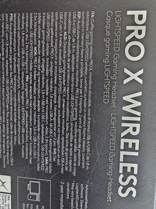 Auriculares LOGITECH PRO X Wireless