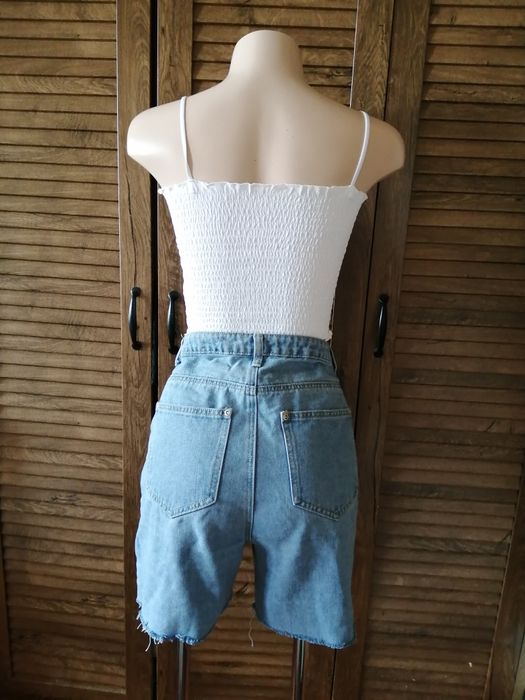 Boohoo блакитні шорти мом