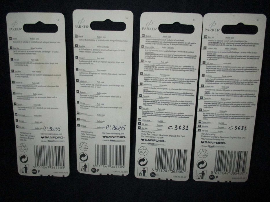 Recargas para Caneta Parker Gel Ball Pen