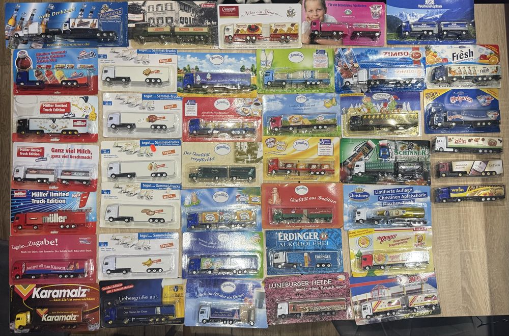 Duża Kolekcja 40 modeli ciężarówek znanych marek skala 1:87