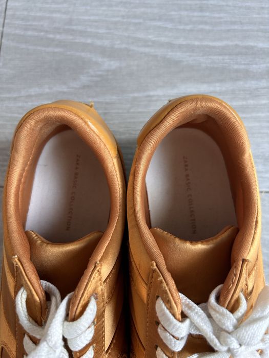 ZARA sneakersy atłasowe