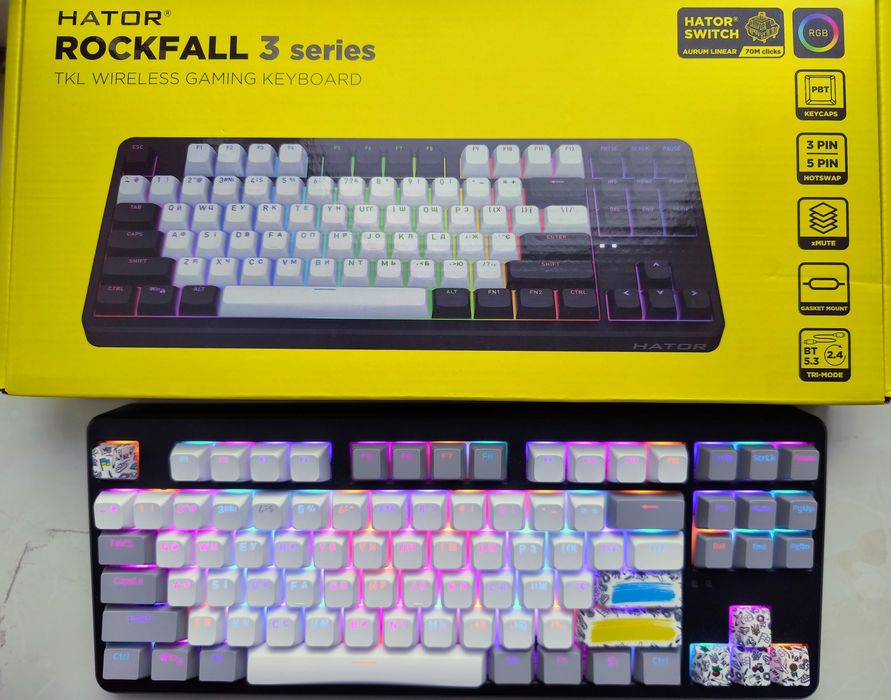 Hator rockfall 3 mecha tkl