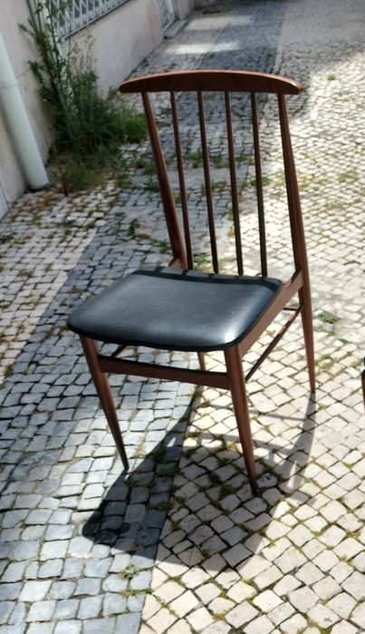 Conjunto de Cadeira e banco vintage