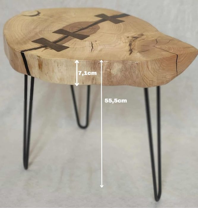 Stolik kawowy z drewna