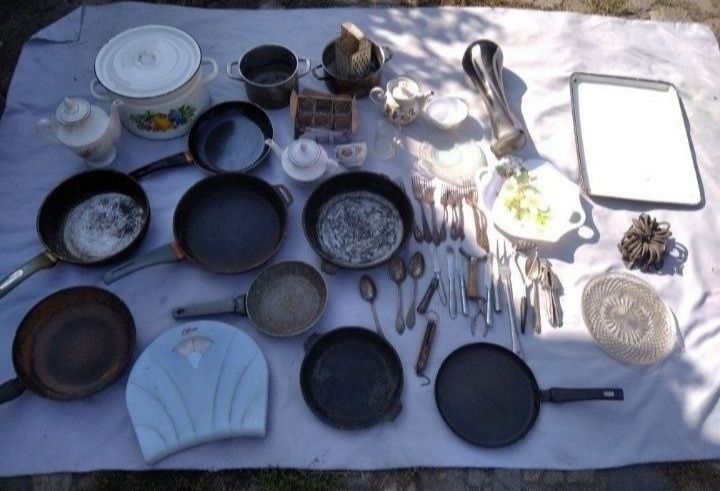 Посуда сковородка термос кастрюля копилка кантер весы заварник садж