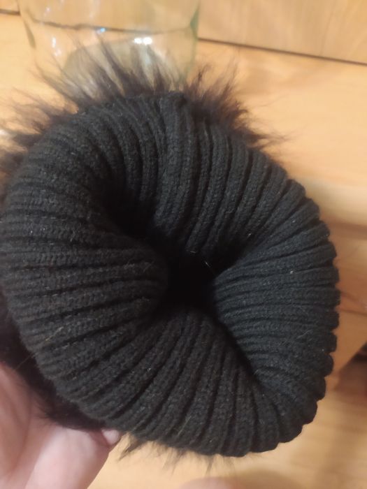 Женская меховая шапка натуральный песец