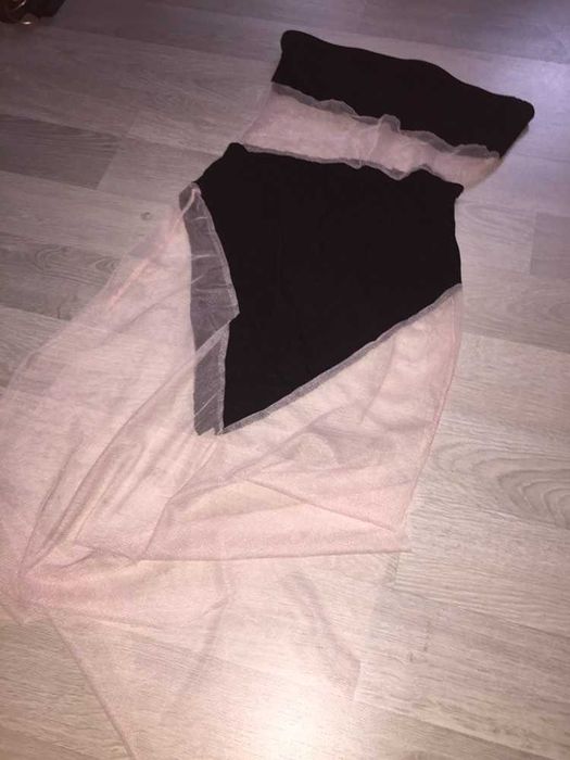 sukienka z siateczką mesh