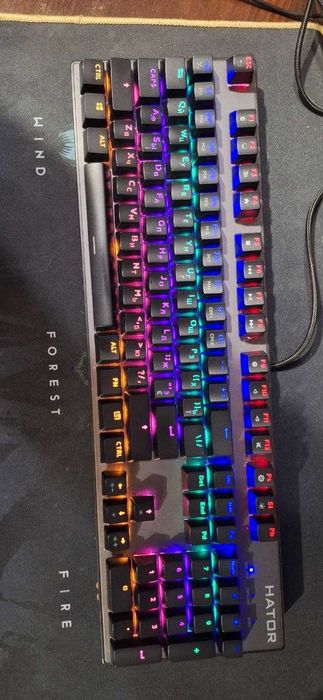 Клавіатура Hator "StarFall Rainbow" | Blue