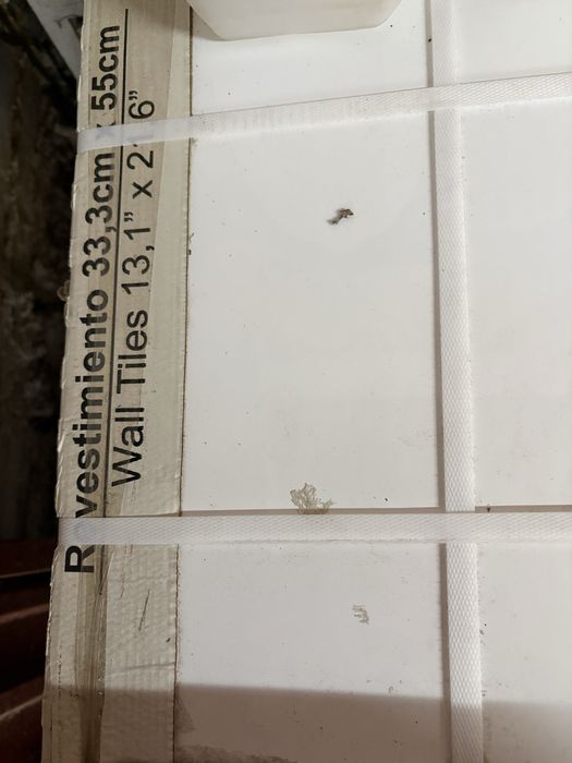 Revestimento parede - azulejo branco 0,33 x 0,55