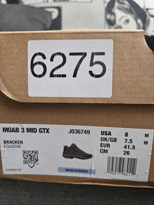 Buty męskie Merrell MOAB 3 MID GTX rozmiar 41,5