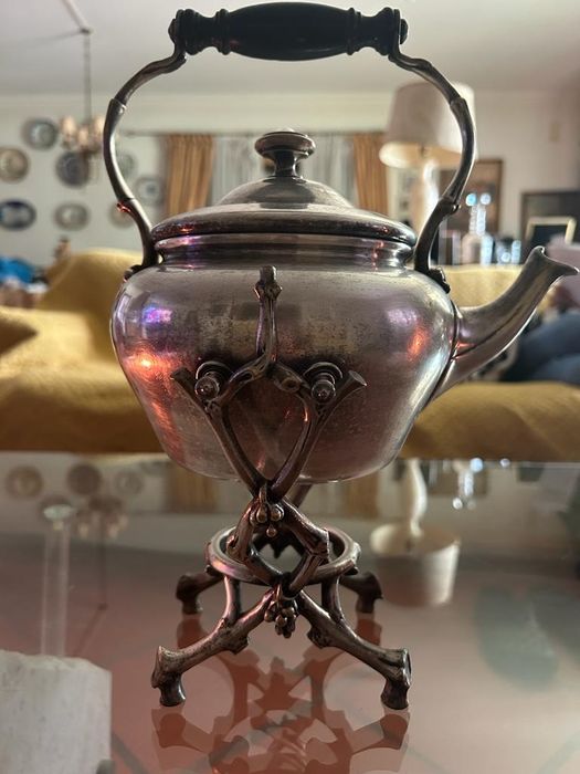 CHRISTOFLE Silver Teapot With Tipper