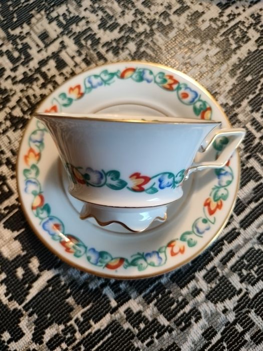 Rosenthal Antyk Filiżanka Mokka + Spodek  Chrysantheme Selb Bawaria
