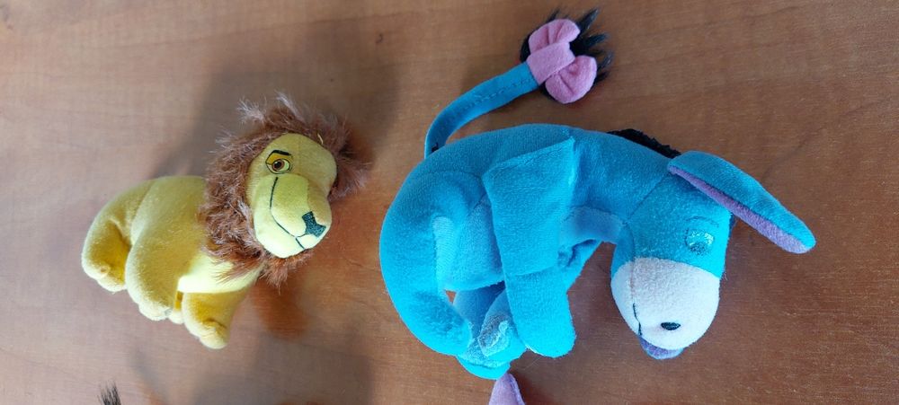 Zestaw kultowe maskotki Disney prosiaczek osiołek pumba król lew