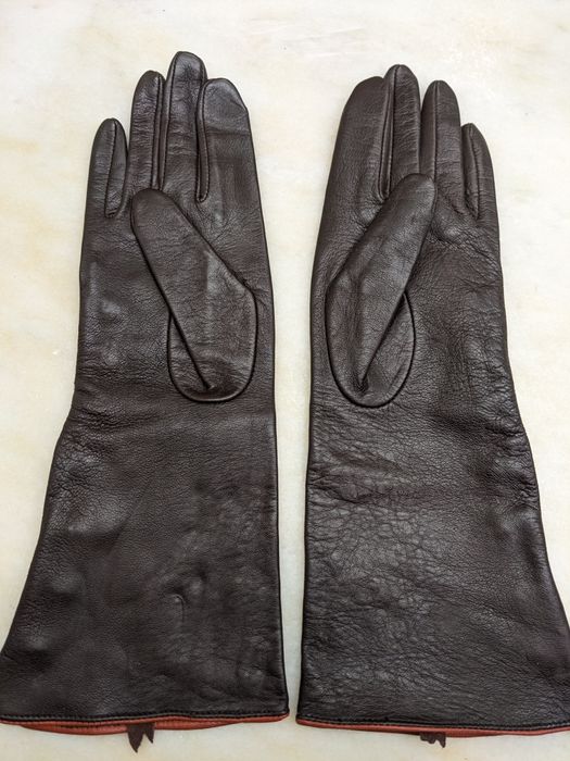 Luvas de senhora em pele