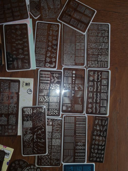 Płytki, stamping, stemple, Moyra, paznokcie