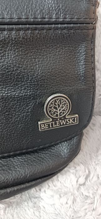 Torebka Męska Na Ramię Betlewski® Skóra  Zadbana TANIO