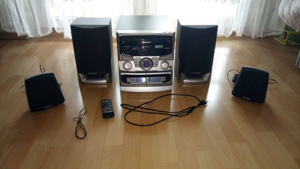 Wieża Sharp, Sony, Technics, Aiwa, Panasonic, JVC MX, Unitra, Diora