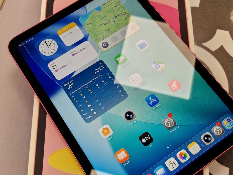 Ipad 10th generacji/ 64GB/ WiFi/ Pink/ Gra A-/ BAT 99%/ A2696 + Pencil