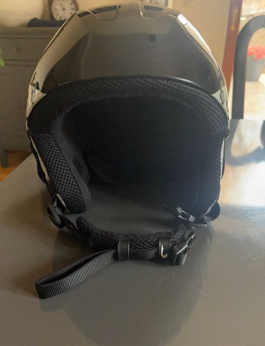 kask narciarski damski z goglami