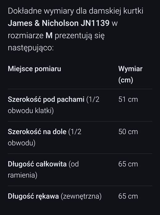 Lekka kurtka puchowa M