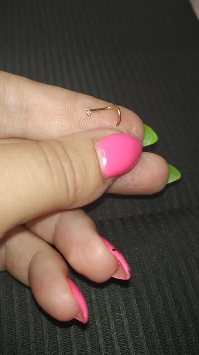 Пирсинг в нос нострил Титан