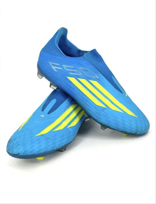 Chuteira Adidas F50 League Laceless - 43 1/3 - Azul - Usada 2x - Com Caixa - Porto