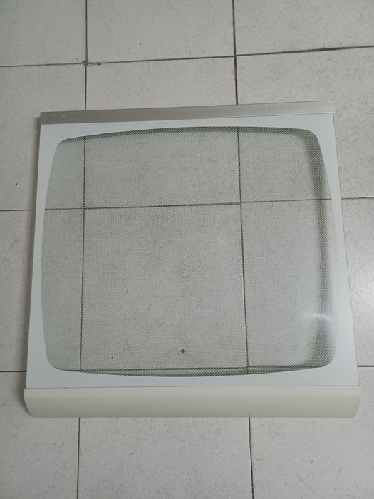 White Glass Stovetop Cover