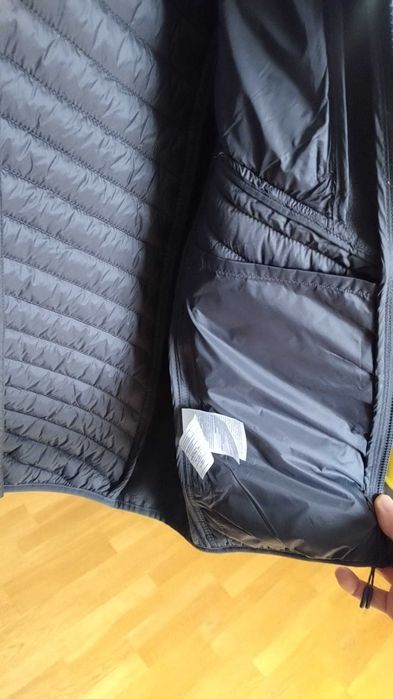 kurtka hybrydowa softshellowa ocieplana z kapturem Mountainwarehouse