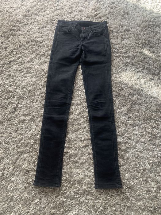 Spodnie jeans H&M 34 skinny czarne