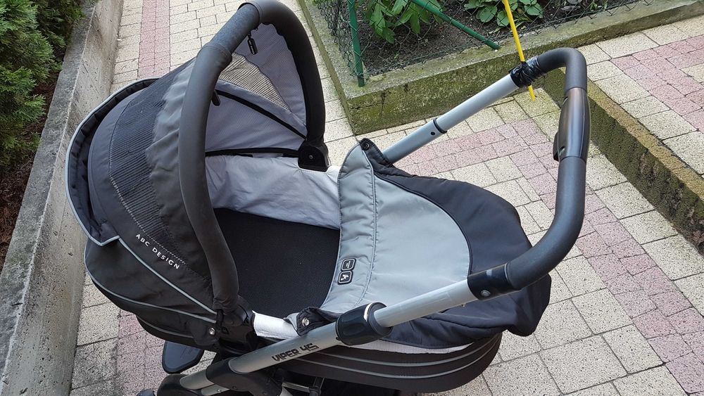 Wózek ABC Design 2 w 1 Viper 4s + fotelik Cybex + moskitiera