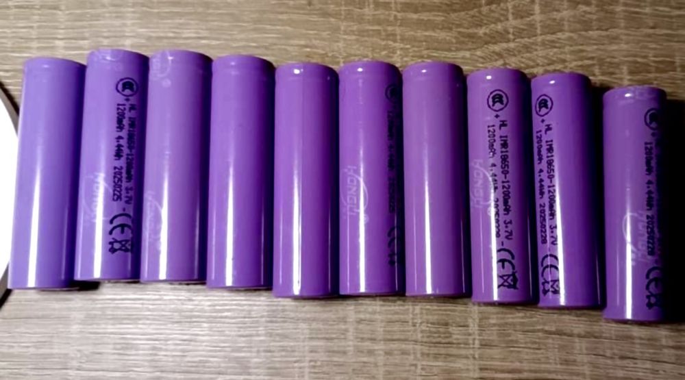 Акумулятори 18650 Li-ion HL 1200 mAh 3.7V (10 шт.)