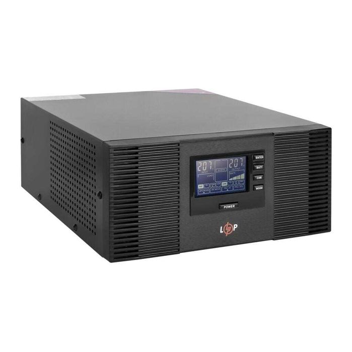 ДБЖ з правильною синусоїдою LogicPower LPM-PSW-1500VA, 1050 Вт, 12 В, Black