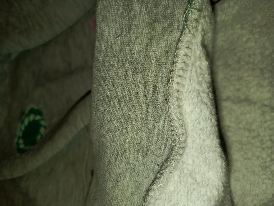 Hoodie popielata melange kaptur kangur ręcznie wykonana