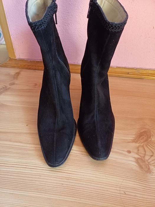 Skórzane kozaki r 36.5
