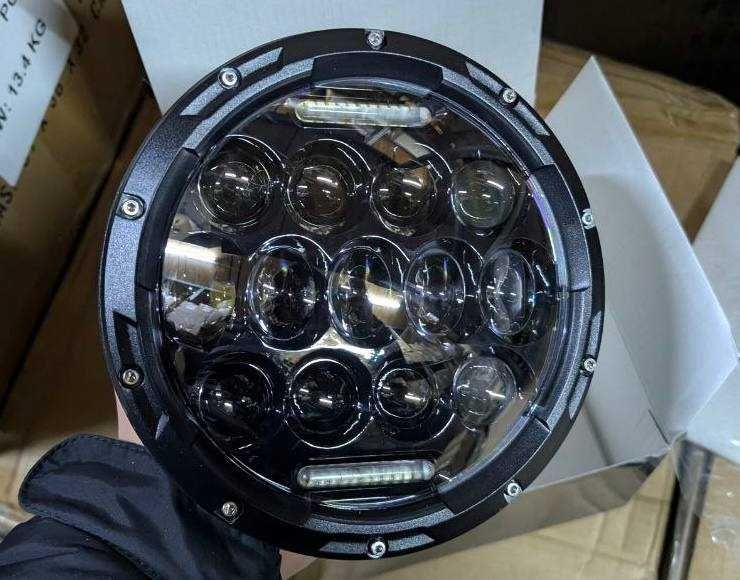 Світлодіодні H4 LED фари ВАЗ УАЗ ГАЗ КАМАЗ НИВА мото кругла оптика